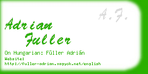 adrian fuller business card