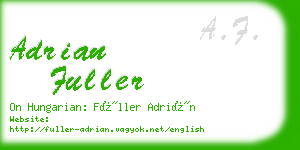 adrian fuller business card